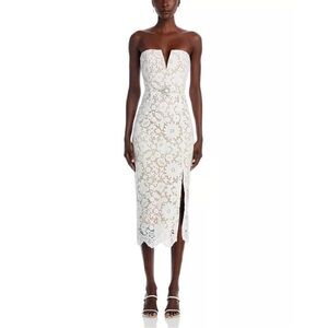 Generation Love Milette Strapless Lace Midi Dress – White – Size Small – NWT